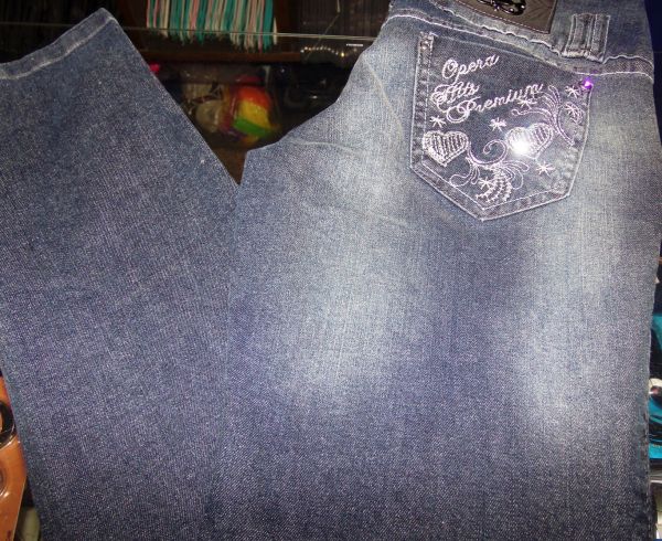 Calça Jeans Fem. Bordada